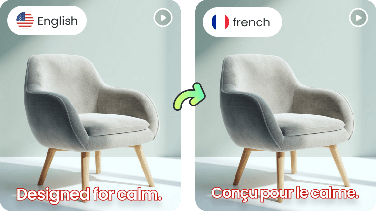 Traduire la vidéo en français | RecCloud