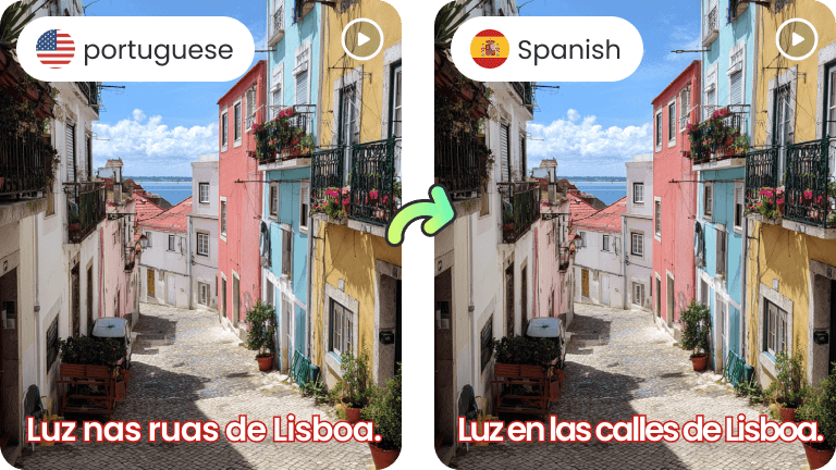 Traducir el video al español | RecCloud