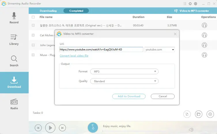 convert video to mp3