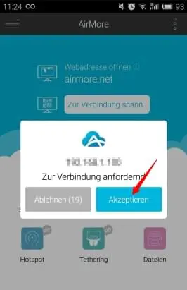 auf Akzeptieren klicken