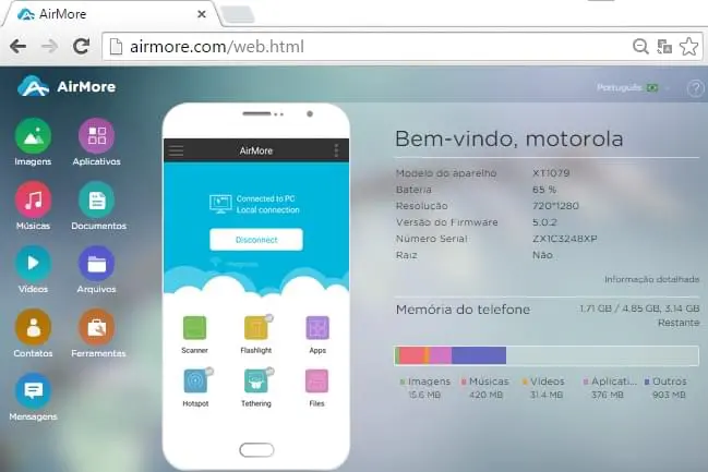 AirMore web