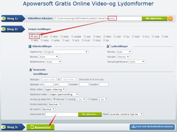 Gratis Online Video-og Lydomformer