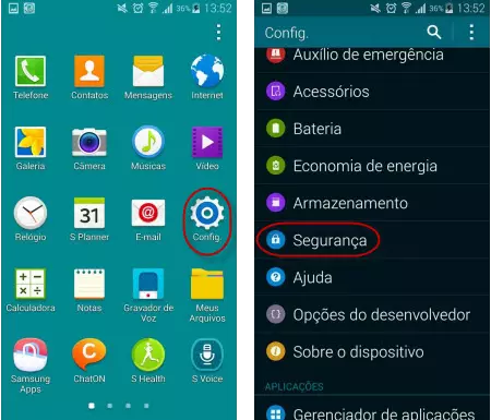processo 1 a instalar o arquivo phone-manager.apk