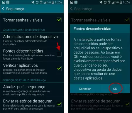 processo 2 a instalar o arquivo phone-manager.apk