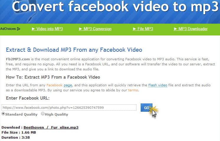 inferencia pianista Abandonar Surefire Ways to Convert Facebook Video to MP3