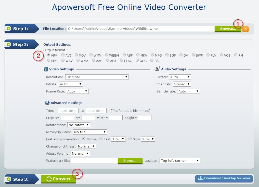 mp4 video converter to wmv free