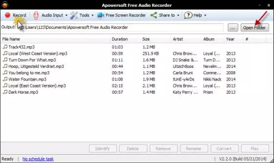 record music from online radio