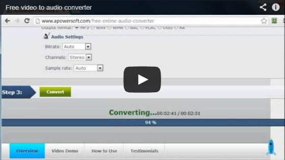 Free Online Video to Audio Converter