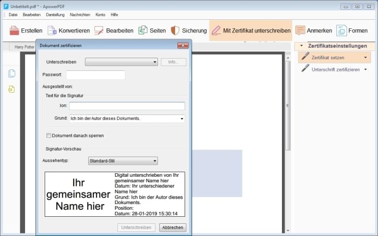 ApowerPDF - PDF-Dateien ansehen, erstellen, umwandeln und bearbeiten