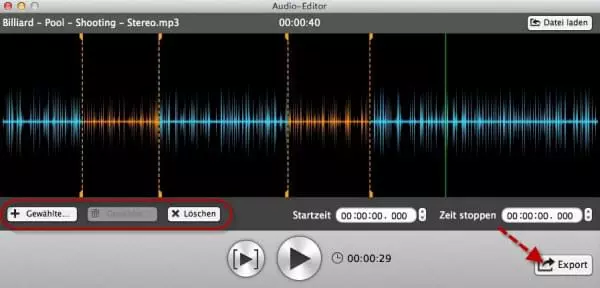 Audiodateien auf dem Mac bearbeiten