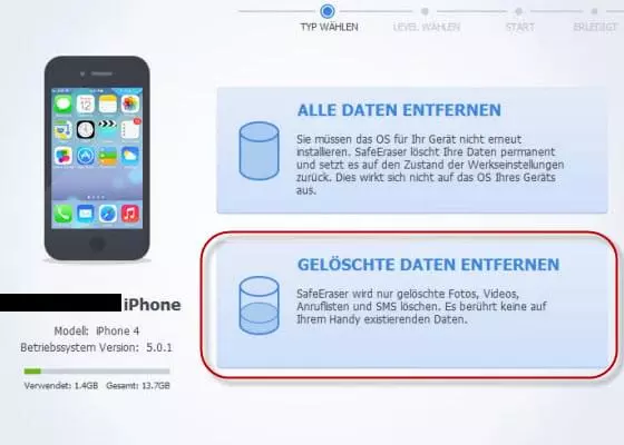 gelöschte daten löschen