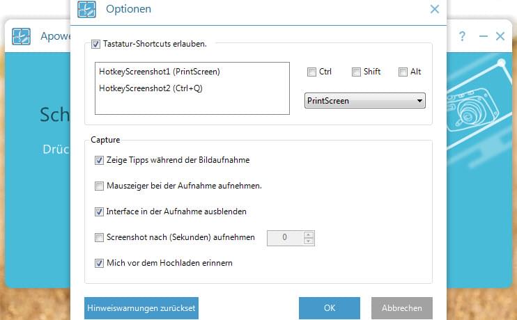 Einstellungen vornehmen