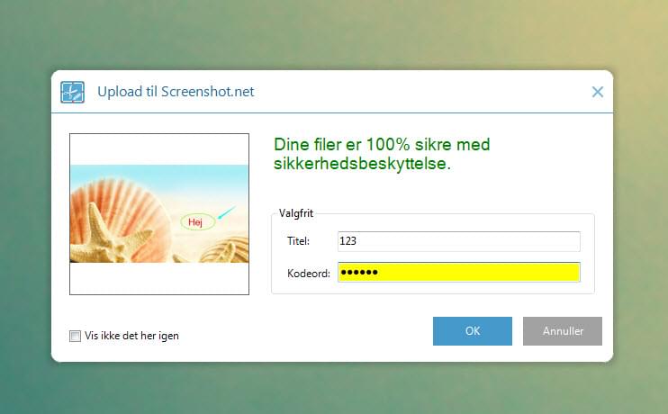upload skærmbillede