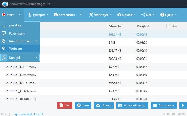 optagelsesmuligheder