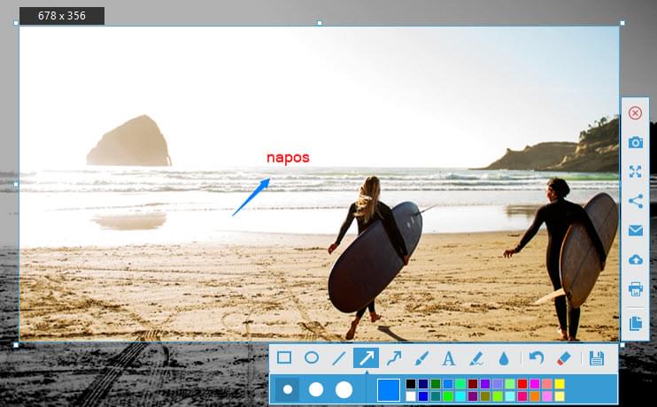 képernyőkép készítése