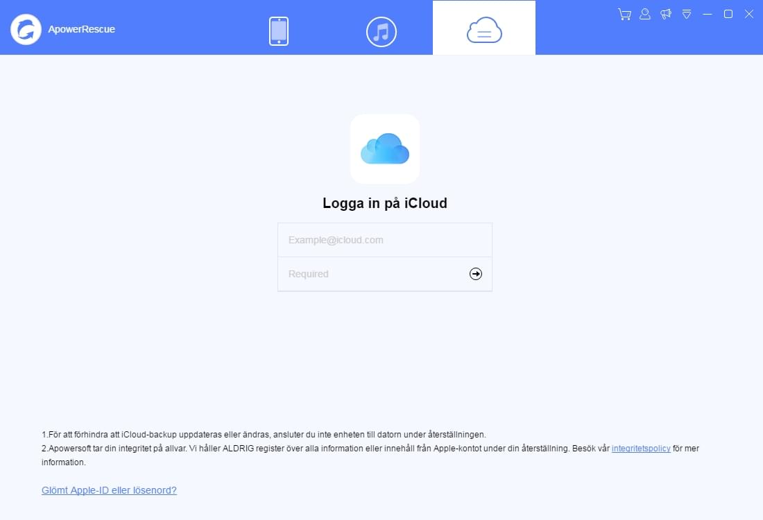 Ange iCloud