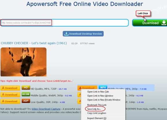 convert video url to mp4