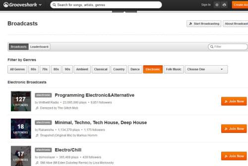 grooveshark site