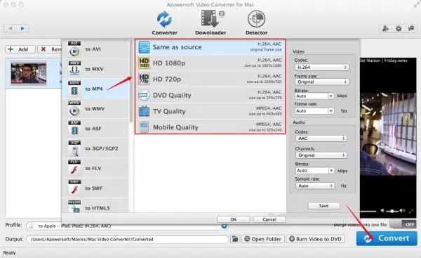 mac way to convert