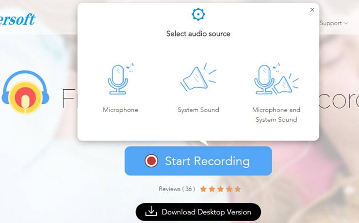 select audio source