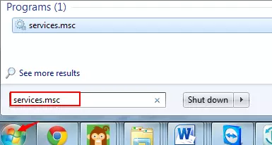 search services.msc
