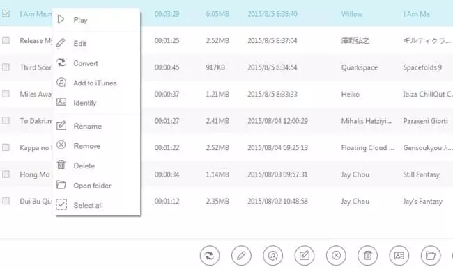 manage files