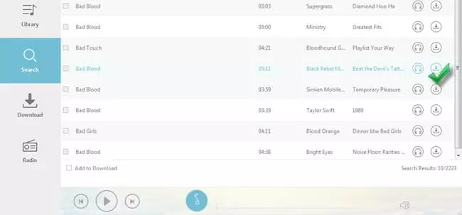 search audio