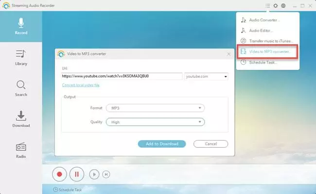 video to mp3