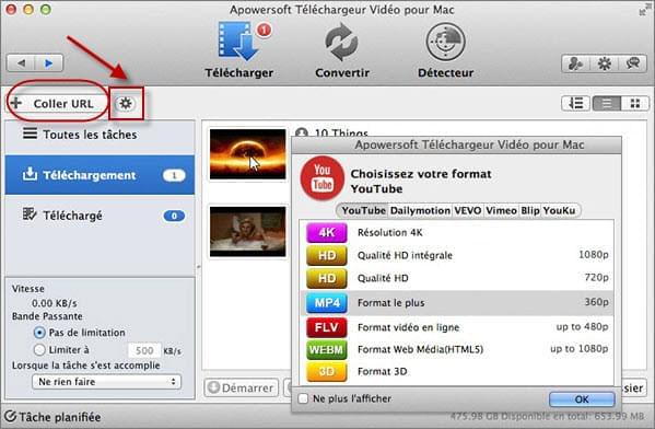 Téléchargeur vidéo pour Mac
