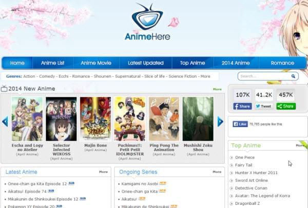 animehere page