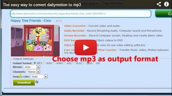 Dailymotion to mp3