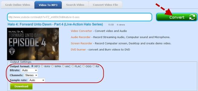 convert video to mp3