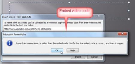 Embed video code