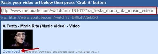 free way to grab metacafe video