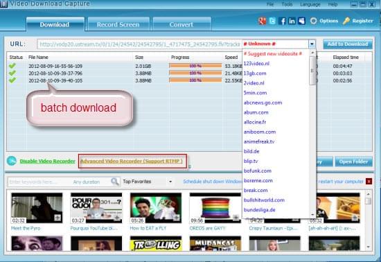 video download capture